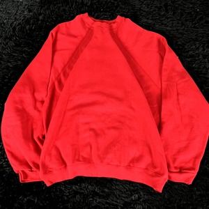 vintage 80s red blank tultex crewneck size XXL